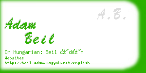 adam beil business card